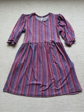 Altar Houseline Sparkle Stripe Dress with pockets size Medium
